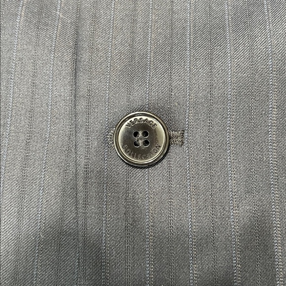Versace Collection Men’s Pinstripe Wool Blazer Navy | EU 50 (≈ US 40R) - Picture 2 of 13
